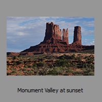 Monument Valley at sunset